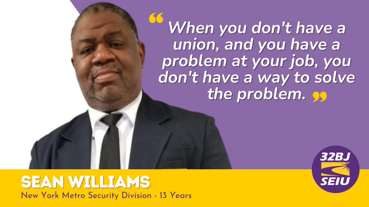 "I like being in a union because I like helping people," says Shop Steward Sean Williams who works at a social services site in Brooklyn, NY.