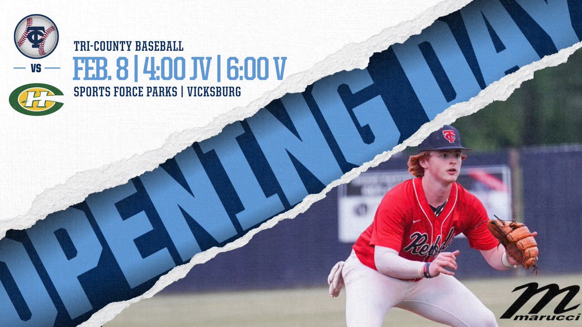 TriCountyBSB's tweet photo. Rebel Fans, I hope you have your chairs ready because it’s OPENING DAY!! Come over to Vicksburg today as the Rebels take on a very good Central Hinds Cougars Baseball Team!
#EarnIt https://t.co/C8RxPFXUvY