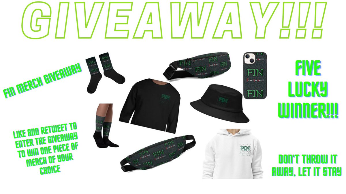 Food_In_need's tweet photo. FIN Merch Giveaway out now!!!
Enter and you can support FIN today #FIN #FoodInNeed #FoodBank https://t.co/y54U3Q2cUr