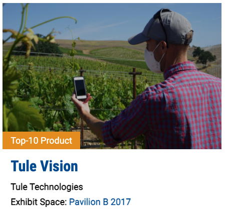 Excited (but not surprised 😉 ) to see <a href="/CityofDavis/">City of Davis</a>-based GSEC locate <a href="/tuletech/">Tule Technologies</a> named among <a href="/WorldAgExpo/">World Ag Expo</a>’s top 10 new products: worldagexpo.com/attendees/top-… 

Connect with @lucyyulu at #WAE22 to learn more about #GreaterSacramento’s thriving #agtech industry: llu@greatersacramento.com