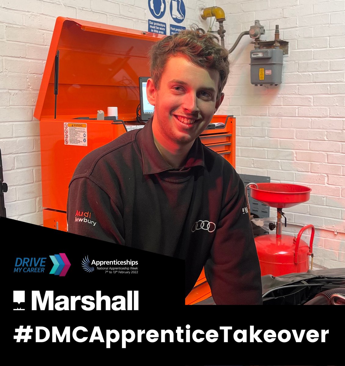 MarshallAudi's tweet photo. Say hello to Jake Woods, 2nd Year #Apprentice Technician at Marshall #Newbury #Audi.
 
Jake has been with us since March 2020 starting a few days before we locked down - so has not had the easiest of starts! However, Jake’s positive approach and self-drive has https://t.co/tvMwCNSrHy