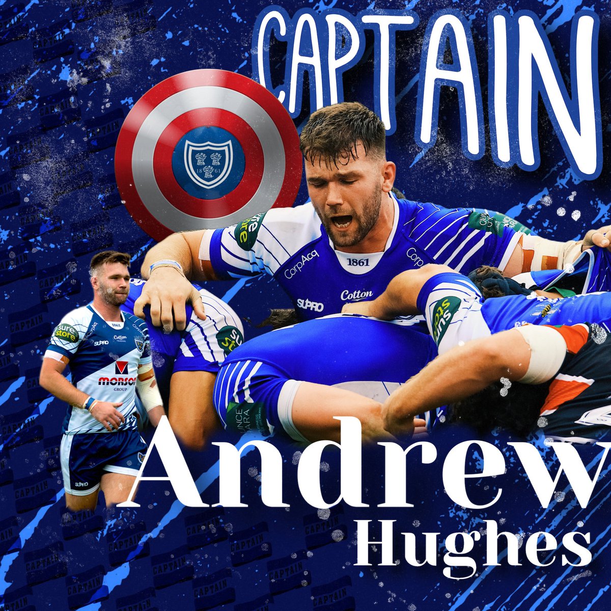Leading from the front (©)

Captain Hughesy has covered every blade of grass this season. Some say cut him open and he bleeds blue 👀