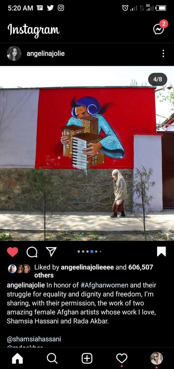 WallGraffitti's tweet photo. #Afghanwomen
#Afghanwomenartists 
#ThankYouKindly
#AngelinaJolie
. .✍🏻 #GraffittiWall #GraffittiTalk https://t.co/xn3GXHeDHK