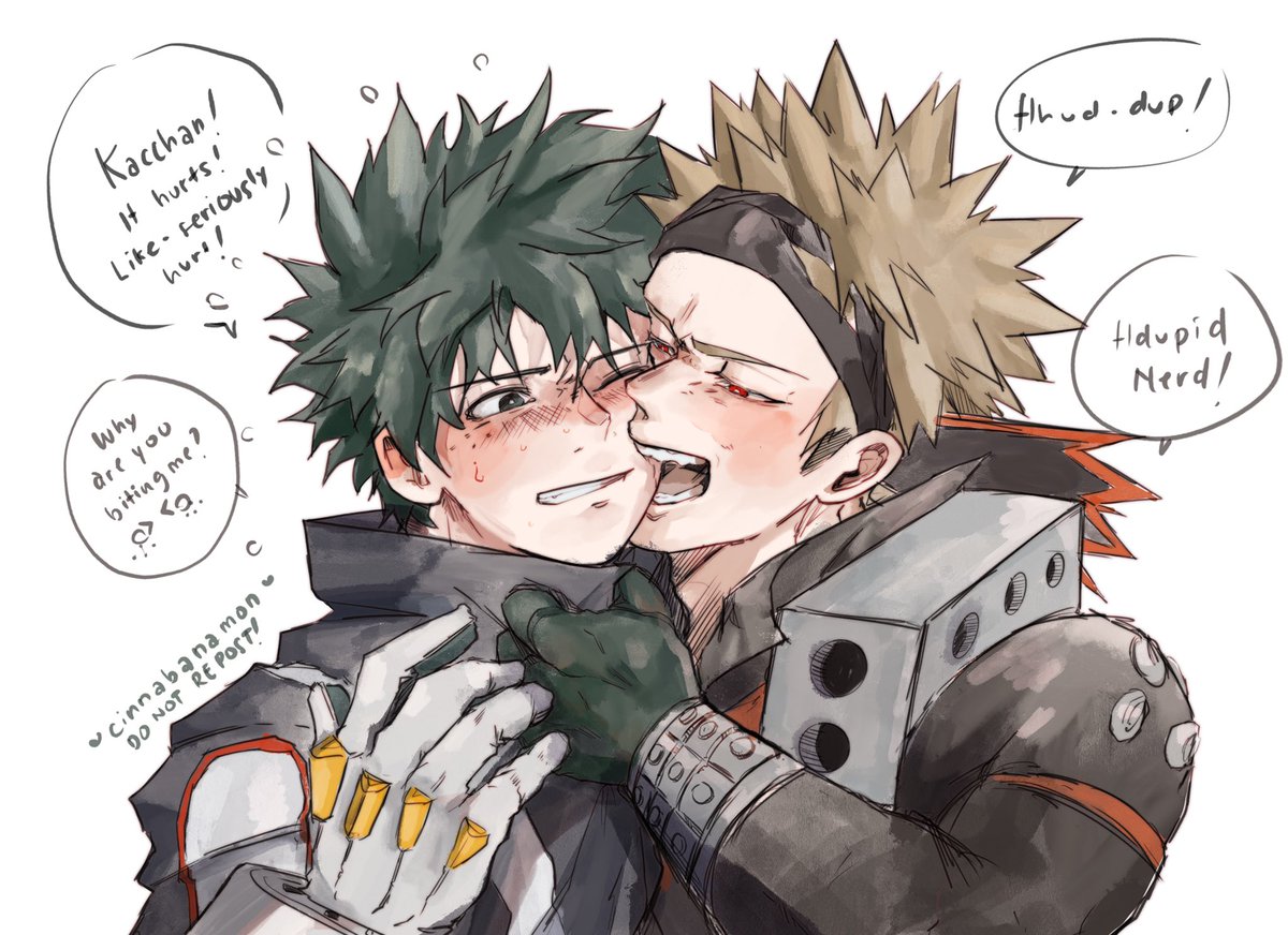 Sfw bakudeku kiss