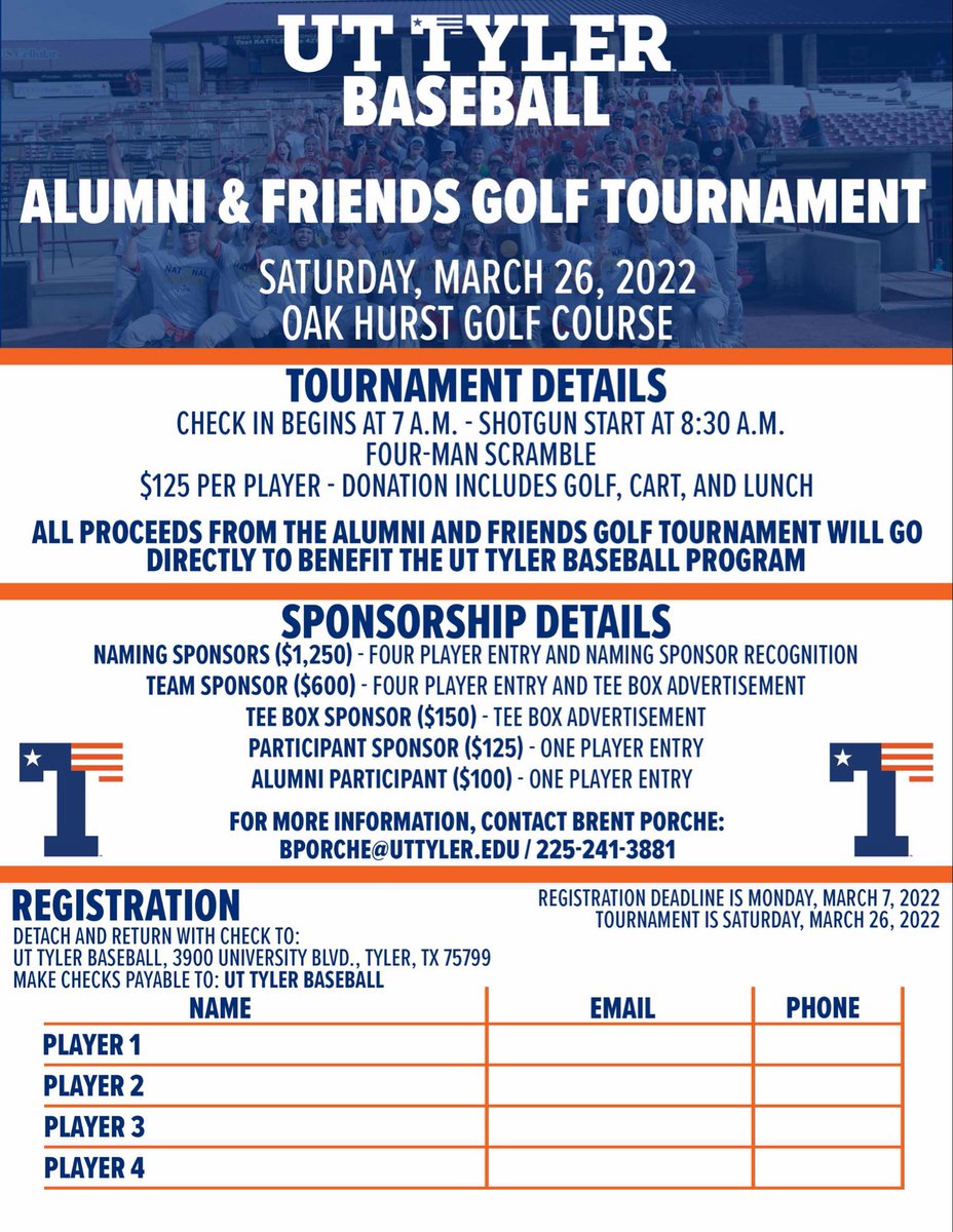 💥CALLING ALL ALUMNI, FAMILY AND FRIENDS OF PATRIOT BASEBALL!💥
Sign up now for the first alumni &amp; friends golf tournament, sponsored by @PelotonLand to be held Saturday, March 26th at Oak Hurst Golf Course. Sponsorship opportunities available. See you at Irwin Alumni Weekend!
