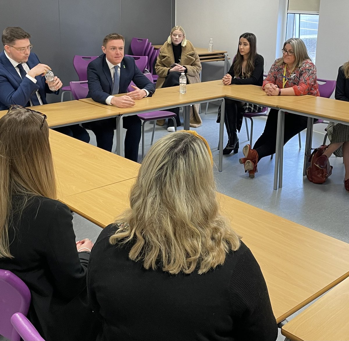 Great round table discussion @willquince @educationgovuk #DrAlexGeorge with teachers @TrinitySchBelvd #childrensmentalhealthweek2022