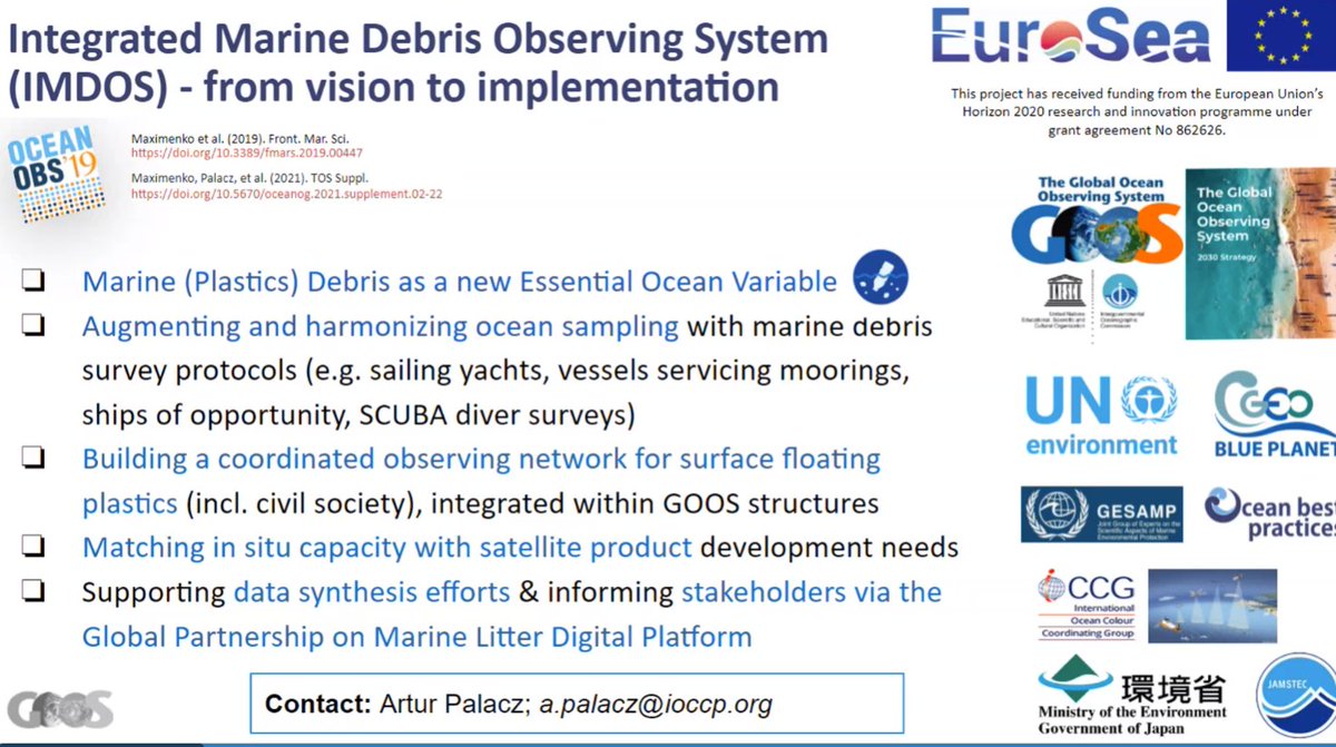 Euro_Sea's tweet photo. We are happy to contribute to the launch of the #OceanDecade #OdysseyProject - Artur Palacz of #EuroSea, @ioccp_org and IO-PAN, showcased our efforts in building an integrated #marinedebris observing system with numerous international partners 🌐🌊 https://t.co/oA4zSvtZy4