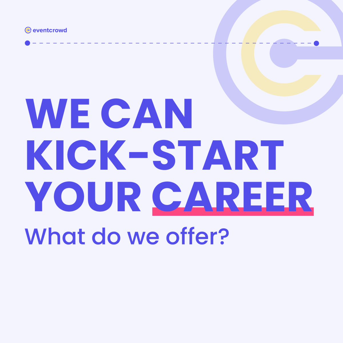 🥇 One Accredited Diploma

🏆 Expert Lecturers

👷 Work Opportunities

📈 Career Guidance

⏬ Downloadable Resources

🖊 Enrol Now

👉 theeventcrowd.com

#weareeventcrowd #eventcrowd #eventprofs #eventsjobs #eventsindustry