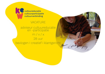 KEW (cultuureducatie, cultuurparticipatie en cultuurverbinding op Walcheren) is op zoek naar een bevlogen, creatieve en klantgerichte adviseur cultuureducatie &amp; -participatie (m/v/x) voor 28 uur per week. Zie bit.ly/3gDdhMx #cultuureductie #cultuurparticipatie #vacature