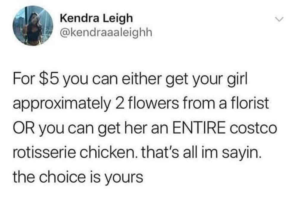 Brake4Coffee's tweet photo. Now THERE’S an idea. We’re going for the chicken 🏃🏼‍♀️🏃🏼‍♀️ #ValentinesDay https://t.co/SJGOpe2Kn3