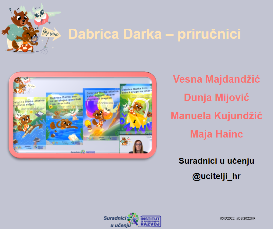 ucitelji_hr's tweet photo. Priručnici su nastali u okviru  projekta Growing up on a safer Internet koji provode #Google i udruga Suradnici u učenju Autori Vesna Majdandžić, Dunja Mijović, Manuela Kujundžić i Maja Hainc i @darko_rakic #DSI2022HR #SID2022 #UciteljiHR https://t.co/P9JJ3WS8Td https://t.co/tR84yidNKc