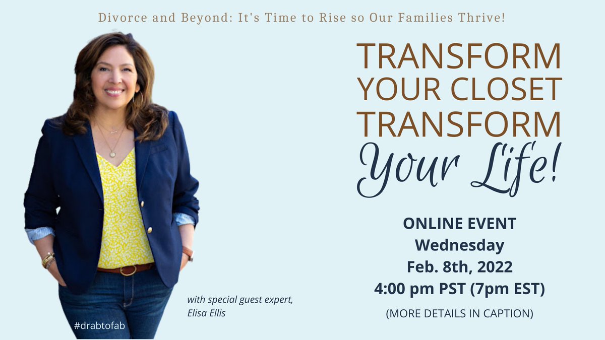 JPCoaching2's tweet image. Don't miss tomorrow's #expertdiscussion with Elisa Ellis, #wardrobestylist extraordinaire! Click here to get this event added to your calendar now: loom.ly/ShUIoE4

Discover new ways to 
#organizeyourcloset
style #spectacularoutfits
and how to select #timelesspieces