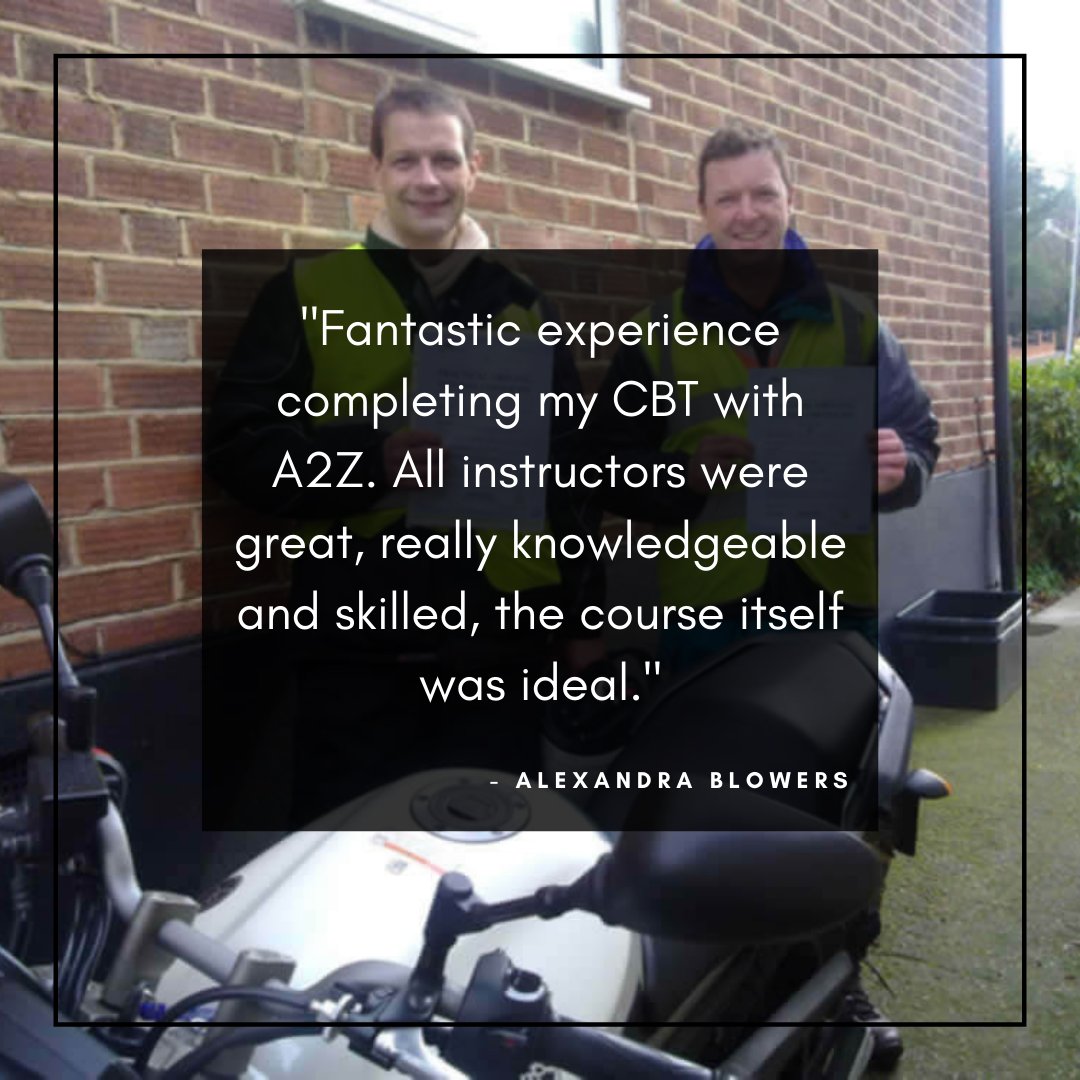 A2ZMotorcycle's tweet photo. Thank you for choosing A2Z! 🤩

#Motorbikes #MotorbikeTraining #LondonCommute #ERS #DAS #CBT https://t.co/v1ud8LzsCO