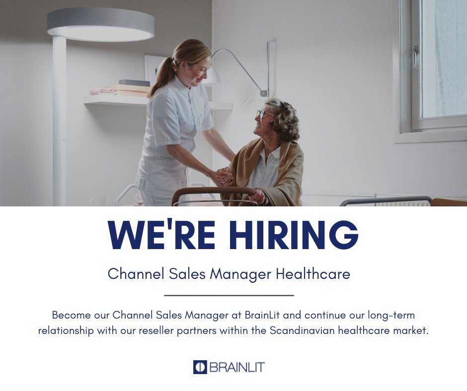 ATTENTION all results-focused Sales Managers! 📣

We’re looking for someone with an entrepreneurial spirit who can develop, maintain, and expand long-term relationships with our reseller partners within the Scandinavian healthcare market.

Apply now 👉 https://t.co/egThTkjok6 https://t.co/UWzduv9JDP