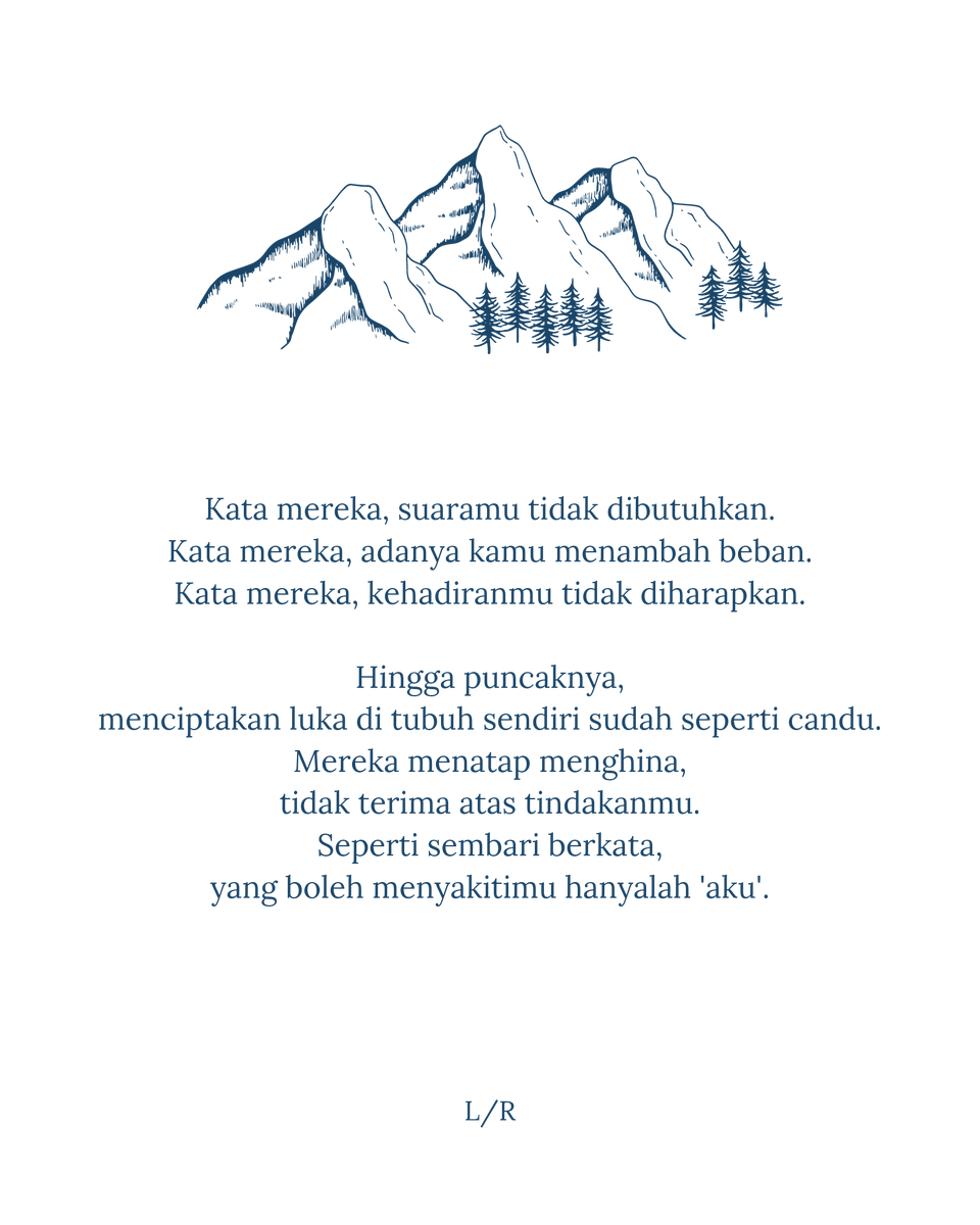 literarybase's tweet photo. /lt karya tw // selfharm
terima kasih sudah bertahan sampai sejauh ini https://t.co/vU21T4Zysh