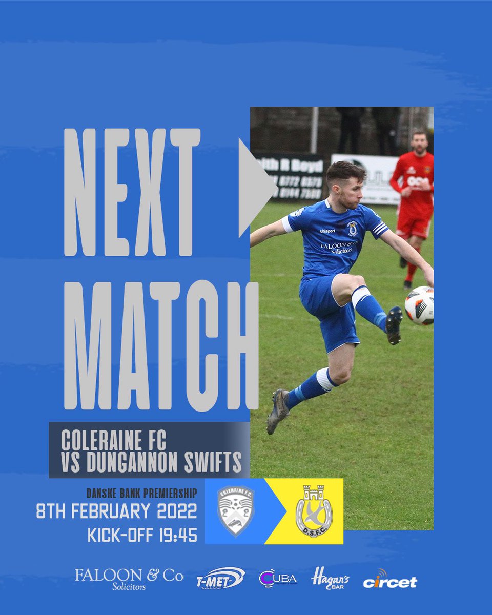 DgnSwifts's tweet photo. ๏ผญ๏ผก๏ผด๏ผฃ๏ผจ๏ผค๏ผก๏ผน โฝ๏ธ๐ตโช๏ธ
๐ Showgrounds, Coleraine
๐ Coleraine FC
๐ #DanskeBankPrem
โฐ 19:45 GMT
๐ https://t.co/qb9IeUWgtG
#COLDUN https://t.co/d3pMEExEDq