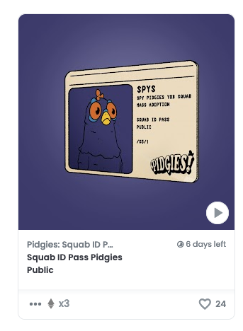 Well, I had to pick up some @TheSquabHQ passes because the art is amazing and everything is so well done! Also, because <a href="/chriswallace/">designer</a> &amp; <a href="/bitcoinski/">Bitcoinski</a> said so. 🪵