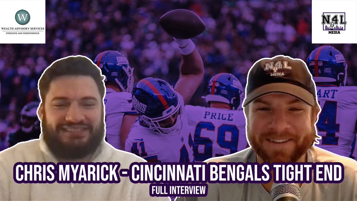 FoodDrinkFBall's tweet photo. New podcast is out now!

In advance of his team's appearance in #SuperBowl 56, @Bengals tight end @cmyarick joins the show for a really fun conversation! #RuleItAll 

🔗's

YouTube: https://t.co/A2AgSyFoa6
Apple Podcasts: https://t.co/MMGHbJZw8f
Spotify: https://t.co/Inm7Ftaa2n https://t.co/j8KPVinRPC