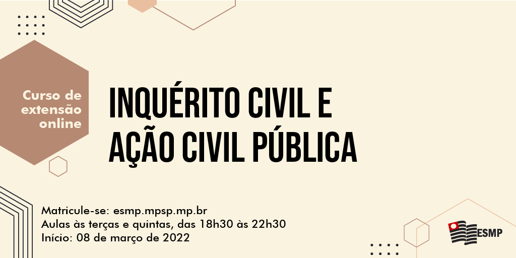 esmpsp's tweet photo. 📣📣📣 Matrículas abertas para o curso de #extensão Inquérito Civil e Ação Civil Pública. O curso conta com aulas 100% on-line! 💻
📝Matricule-se já: https://t.co/ZHV19SK4FN
️#CursoOnline #InquértoCivil #AçãoCivilPública #CoisaJulgada #ProcessoColetivo #MPSP #ESMP https://t.co/DhnEI4t8tt