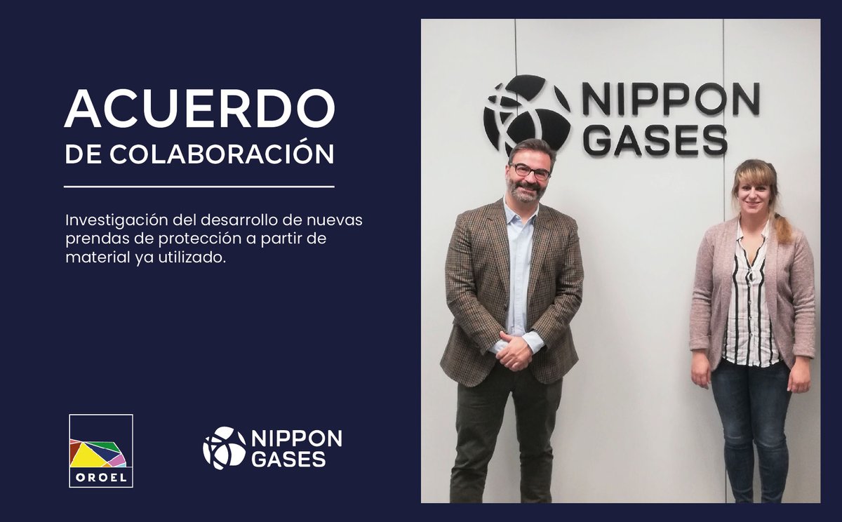 OroelProteccion's tweet photo. 🆕 @oroel y @NipponGasesESP establecen un #modelocircular utilizando productos textiles post consumo 🌍
🤝El convenio de colaboración nos permitirá investigar el desarrollo de nuevas prendas de protección individual a partir de material ya utilizado, para darles una 2ª vida útil https://t.co/I87vTcCaJX