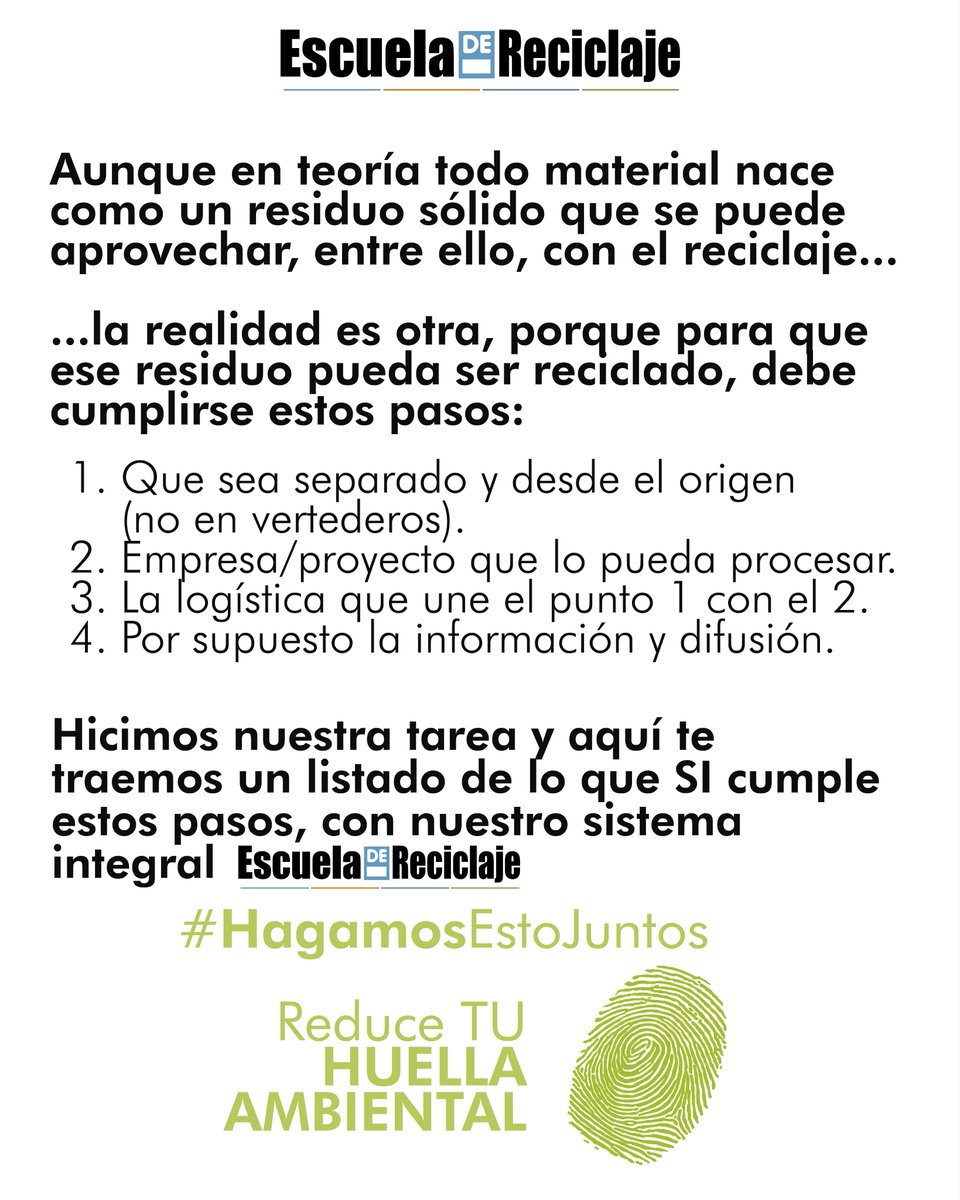 ¿Qué se recicla?, ¿qué se separa?, ¿esto es recicable? son las preguntas más frecuentes que recibimos, por ello te traemos

▶️La Guía Práctica ¿Qué puedo reciclar?♻️