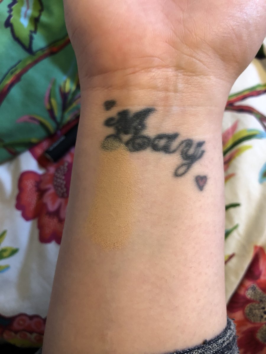Katebizarre's tweet photo. @KVDBeauty love love love the good apple foundation but because I had to pick my colour online the match is slightly off and is a tad orange which colour do you suggest I change to for my next order? https://t.co/wPuVMcTaAG