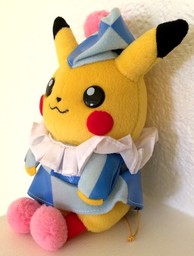 dailyclownpost's tweet photo. Today's (temporary) clown of the day is Pikachu! It is a pierrot! 🤡🌈 https://t.co/32U8DpP5oF