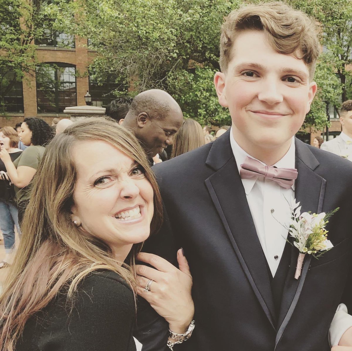 WitterTheKid's tweet photo. A loving mother and her wonderful son. Prayers. https://t.co/L9LsmdLMgi