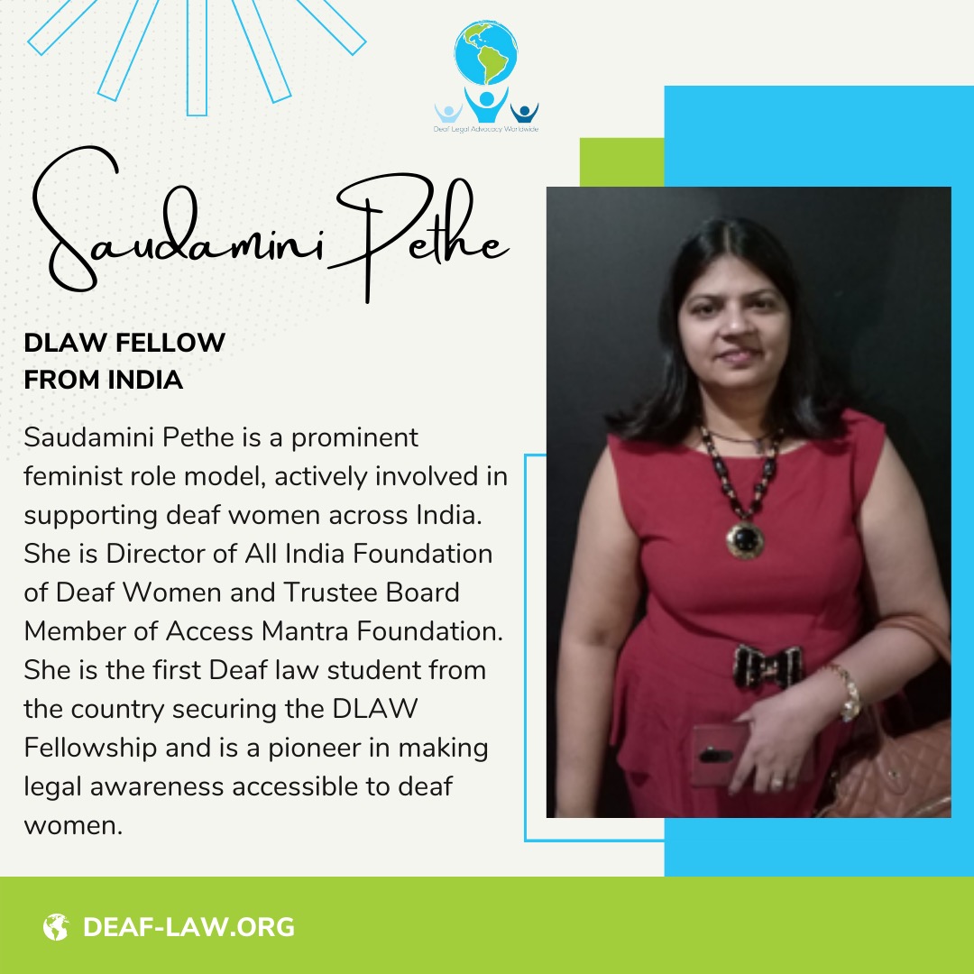 deaflawyers's tweet photo. INSIGHTS: Deaf Legal Advocacy Worldwide Fellow @saudamini_pethe https://t.co/y7ukYsvghE