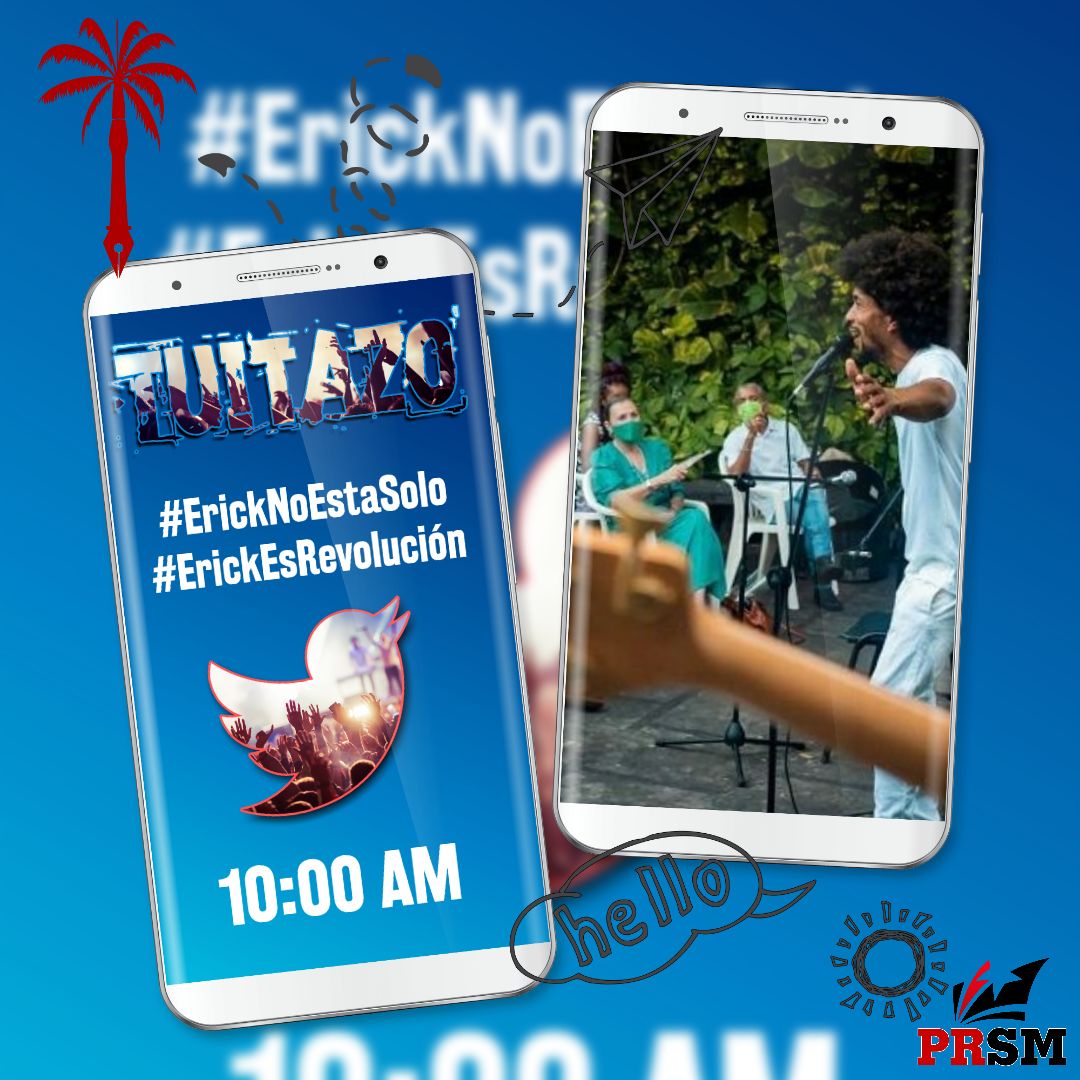 <a href="/ErickJon/">Erick Jon Oficial</a> nos ha mostrado con su cubanía que la ética y dignidad se respetan. Hasta el monarca de los odiadores lo menciona y eso lo consideramos un elogio. ¡Fuerza maniguero!
#ErickNoEstaSolo
#ErickEsRevolución
#TodosSomosPRSM