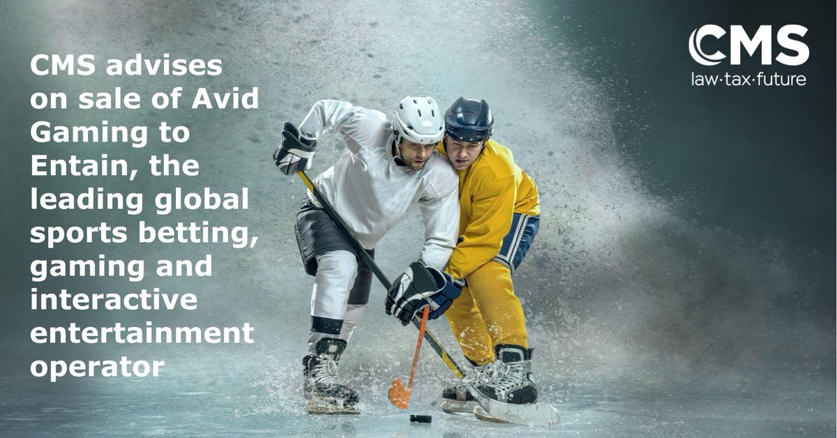 We are delighted to have advised the team at Avid Gaming on this exciting sale to Entain, as the Canadian market hots up ahead of Ontario licensing. 
Congratulations to all involved. cms.law/en/gbr/news-in…

#cmslaw #sportsbetting #gaming