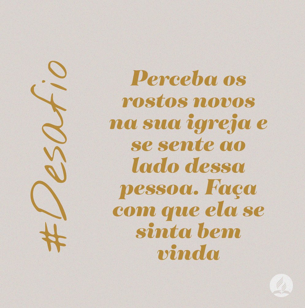 AdventistasSul's tweet photo. 👥Ser notado no meio de tanta gente, faz com que a gente se sinta bem-vindo nos lugares. Perceba os rostos novos na sua igreja e se aproxime deles. #Volta #BemVindoDeVolta https://t.co/7foJkQngGa