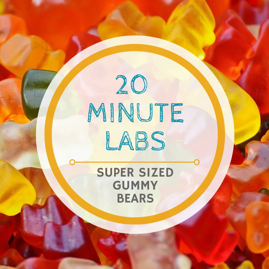 Check out our newest blog: Super Sized Gummy Bears! What happens when you submerge gummy bears in different liquids and solutions? Try this at home to find out!
#diy #experiment #science #STEM #education #girlsinSTEM  #homeschool #scienceathome #STEMed
buff.ly/3rwjCje