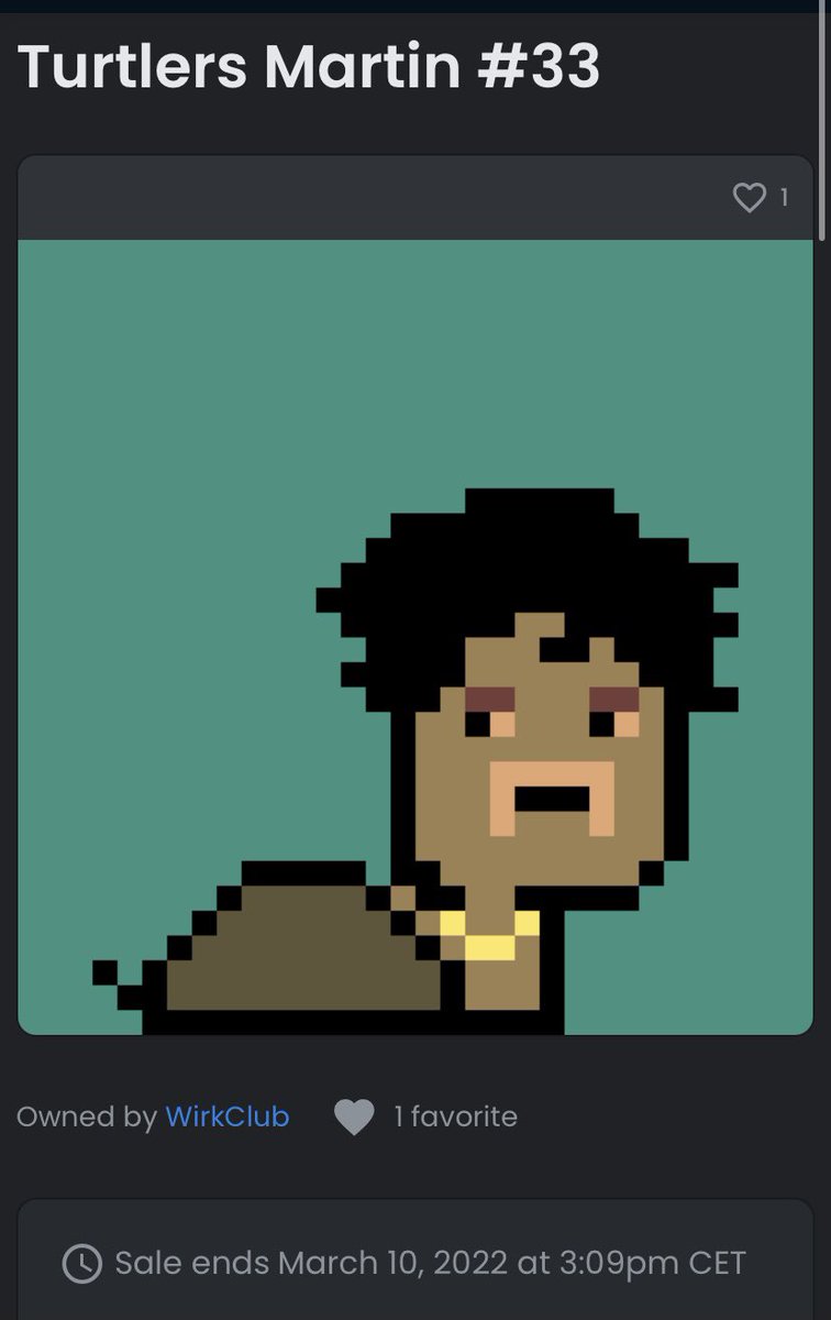 WirkClubNFT's tweet photo. #NFT #NFTCommumity #crypto Turtlers Martin #33 🐢 @WirkClubNFT https://t.co/5oAGcvxFGO