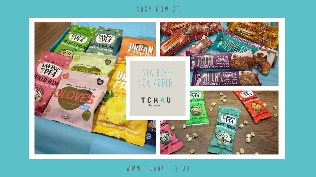 tchaubox's tweet photo. Protein boxes, new products from brands including @takingthepea, and boxes with items all <100 cals.

Shop now for your home or workplace. Our boxes are great for any events you may be hosting.

https://t.co/ZW7Z4JdT4f

#healthyeating #healthylifestyle #wellnesswork https://t.co/jJPFKpjXKL