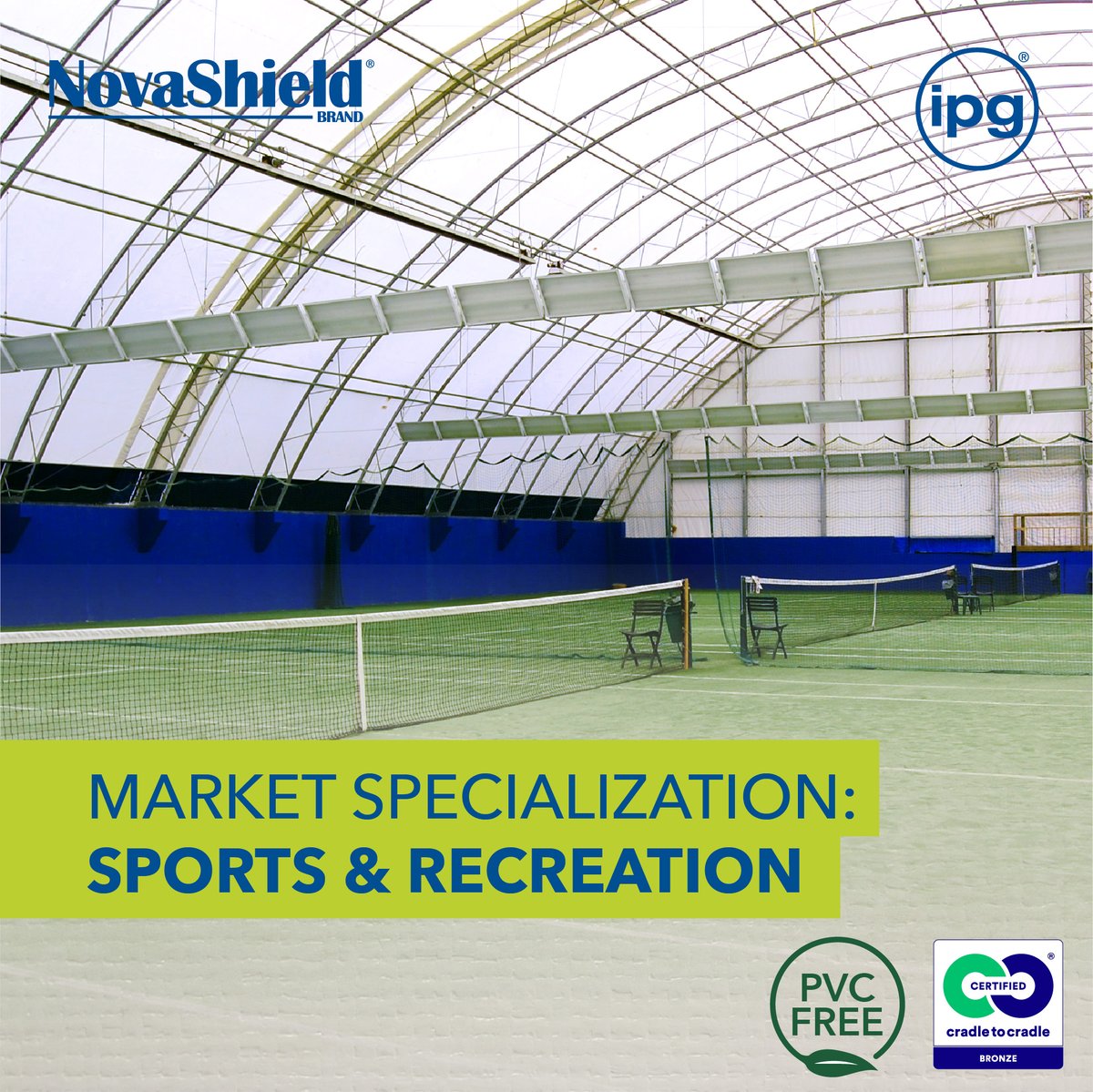 NovaShieldBrand's tweet photo. NovaShield fabric has been used in everything from Hockey arenas, Soccer Fields, Pickle Ball Courts to Equestrian facilities and so much more!
 
The Environment matters to us and it should matter to you; our fabric is PVC Free and sustainable. 
#engineering #architecture https://t.co/5HZujwXWyq