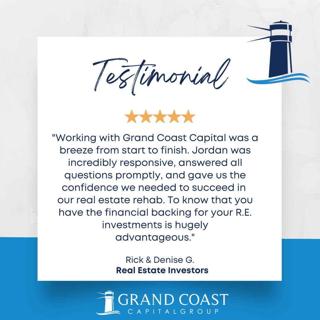 GrandCoast's tweet photo. ⭐️ Grand Coast Capital Client #Testimonial ⭐️

Check out what our clients say about us. 

🤩Our team will take great care of you! 

🛠 Ready to get started on your next deal? We are here to help!

#privatelender #commerciallending #realestateinvestors #investmentproperty https://t.co/eN6oJFgVkT