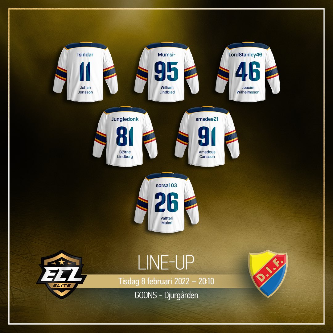ECL ikväll mot <a href="/Goons_esport/">GOONS</a> 
Start 20:10
Matcherna sänds på twitch.tv/djurgardenhock…

#sportsgamerGG #kouvolanlakritsi #Mukanawilhelm <a href="/SportsGamerGG/">SportsGamer</a>