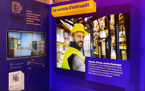 #TousMobilises #AvecPoleEmploiLomme: A travers un parcours innovant, ludique et immersif, 8 chercheurs d'emploi de la MEL ont testé ce jour, leurs compétences et aptitudes à intégrer les métiers de la logistique, grâce au Logistic Tour du campus Euralogistic d'Hénin-Beaumont👍