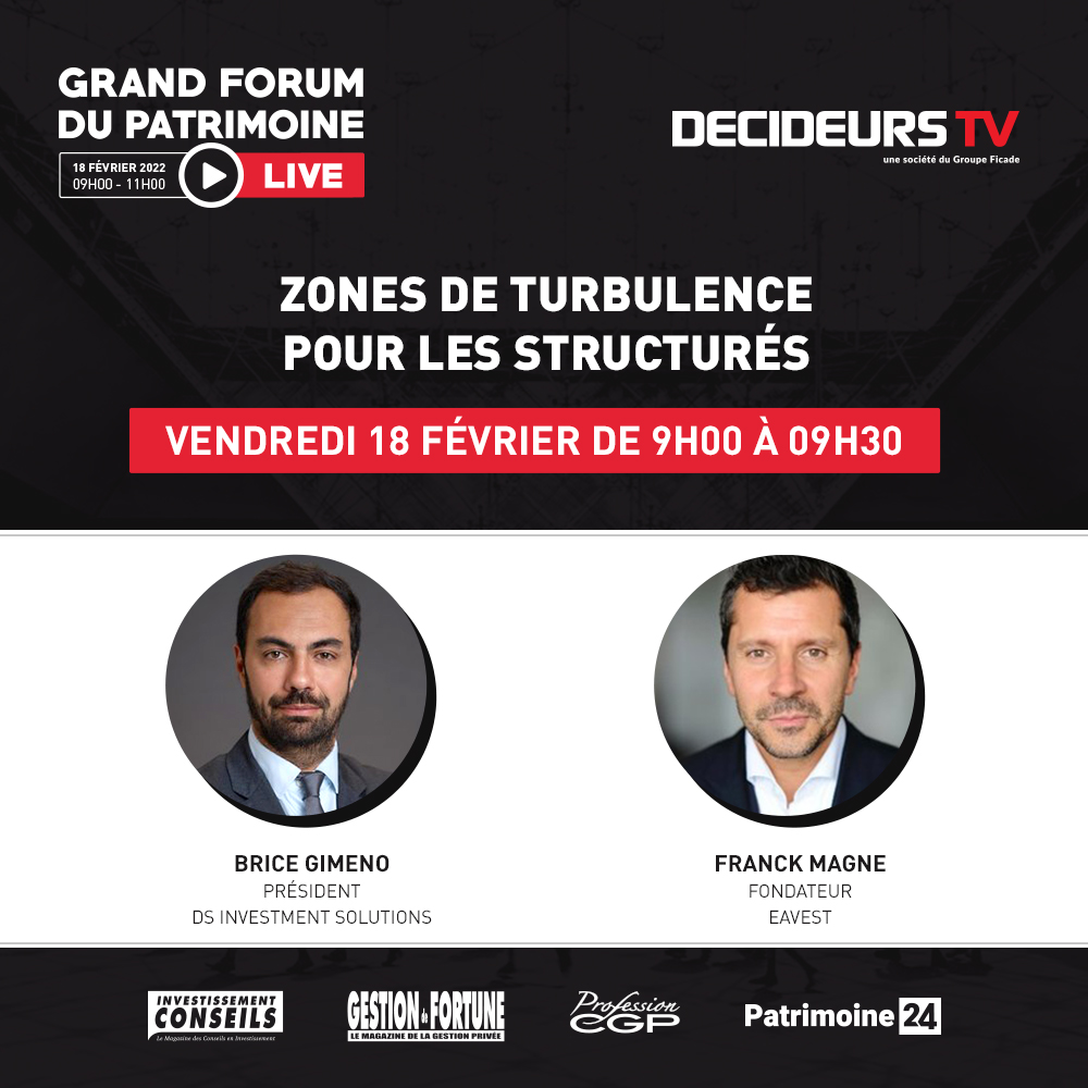 Grand Forum du Patrimoine (@grandforum2023) on Twitter photo 📌 Au programme du Grand Forum du #Patrimoine #Live vendredi 18 février à 9h : Zones de turbulence pour les structurés, un atelier animé par <a href="/Lorenzini_Fred/">Lorenzini Frédéric</a> avec <a href="/GimenoBrice/">Brice Gimeno</a> <a href="/DS_Investment_/">DS Invest Solutions</a> et <a href="/MagneFranck/">Franck Magne</a> <a href="/EAVEST_/">EAVEST</a>
👉 S'inscrire : bit.ly/3xcjEhr
#finance #banque #CGP 📌 Au programme du Grand Forum du #Patrimoine #Live vendredi 18 février à 9h : Zones de turbulence pour les structurés, un atelier animé par <a href="/Lorenzini_Fred/">Lorenzini Frédéric</a> avec <a href="/GimenoBrice/">Brice Gimeno</a> <a href="/DS_Investment_/">DS Invest Solutions</a> et <a href="/MagneFranck/">Franck Magne</a> <a href="/EAVEST_/">EAVEST</a>
👉 S'inscrire : bit.ly/3xcjEhr
#finance #banque #CGP