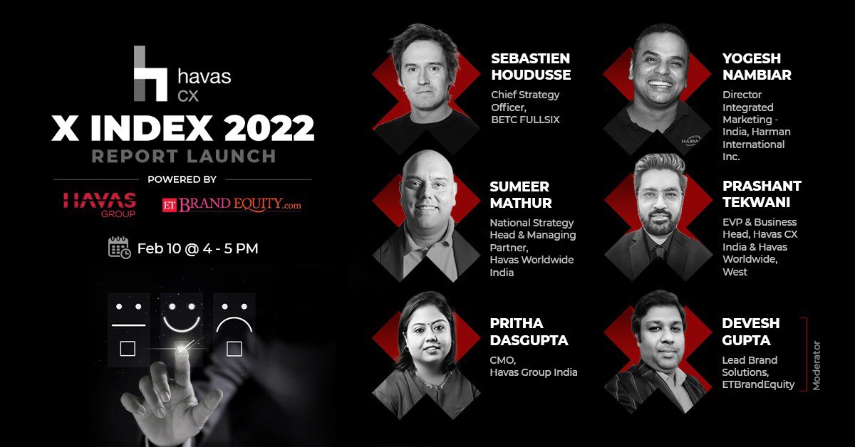ranabarua's tweet photo. #XIndex 2022 study is here! And we are awaiting to hear the India results. @HavasGroupIN @HavasGroup @HavasCX @havas https://t.co/z3K66CoIfZ https://t.co/mYHPLZJiW1