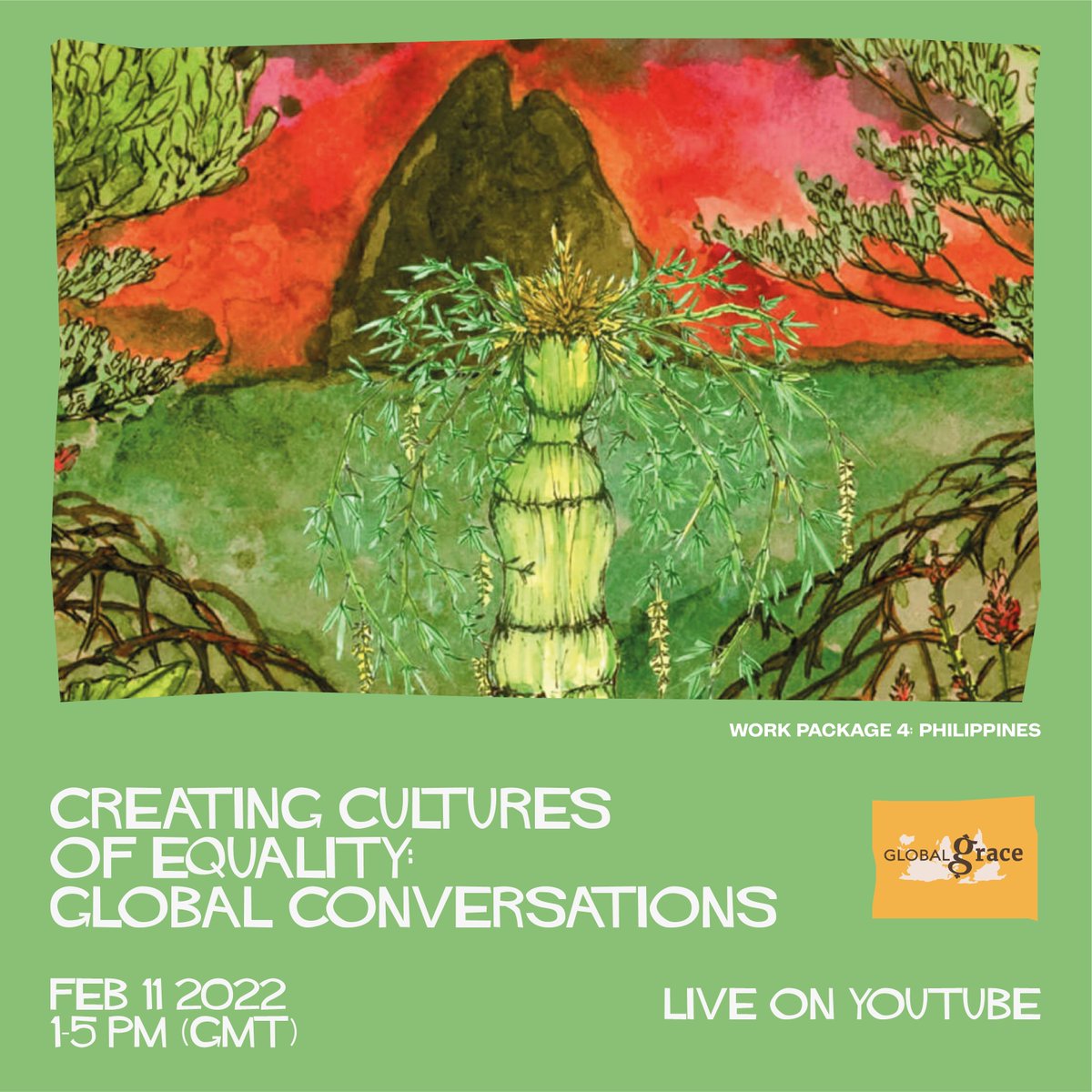 GlobalGRACEgcrf's tweet photo. This poster highlights our Philippines team! 🌳

Don’t forget to register for our event happening this Friday, February 11th at 1-5pm (GMT)!

Where: Streaming on Youtube here: https://t.co/mrVquBowEk

Register here: https://t.co/d1R5CCY78j

See you there! 🎟 https://t.co/gXkrL0qnns