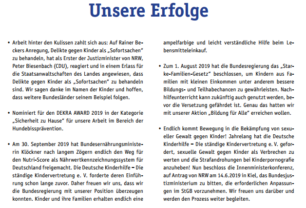 Zunächst rühmt man sich dort gewaltigster Erfolge. * in NRW folge ihm die Regierung auf die Wortsilbe genau! * Der #Nutriscore sei nur wegen der Kinderhilfe zustande gekommen! * sexuelle Gewalt gegen Kinder erstmalig strafbar! Usw. Moment mal: Ist das nicht gelogen? 4/10