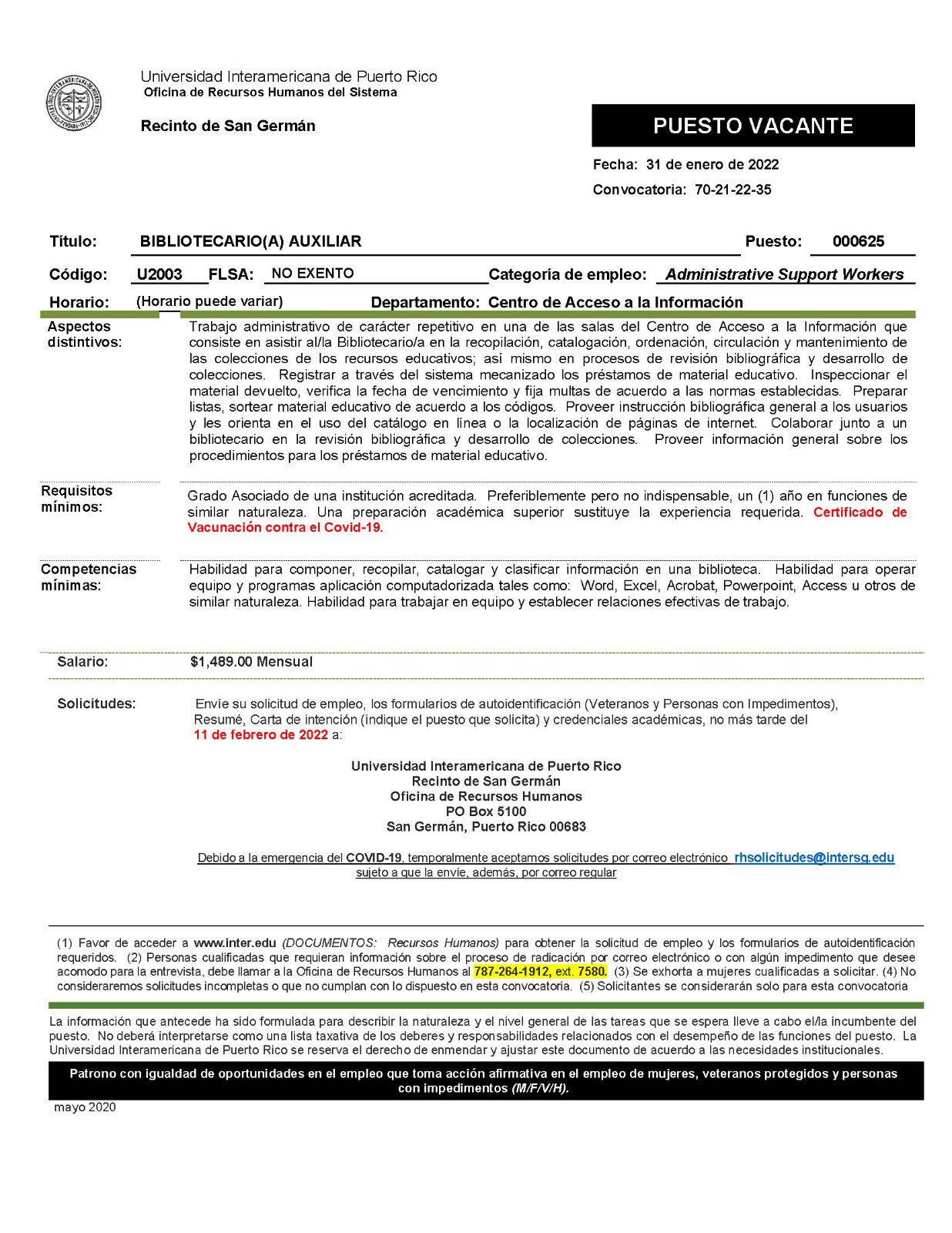 Drama rock Escuela de posgrado solicitudes de trabajo en puerto rico