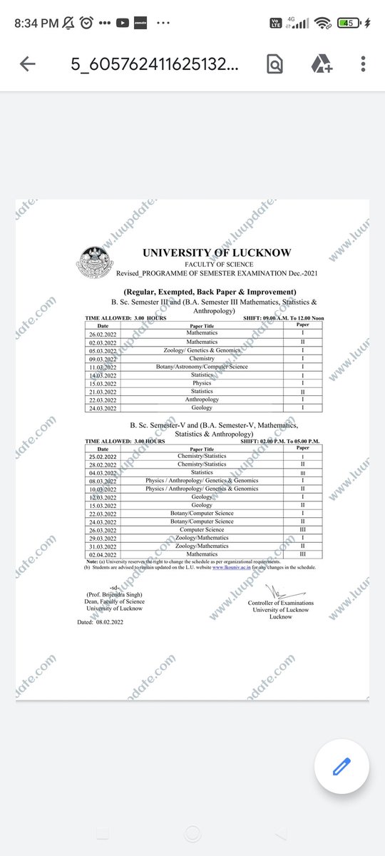 zehraali73's tweet photo. Why @lkouniv  is playing with our future  ?? Either we should prepare for 3 sem or prepare for 4 sem ?? Promote 3 sem students #promote3semstudents #futurematter 
@myogiadityanath @myogioffice @GovernorofUp @profalokkumar @anandibenpatel @drdineshbjp https://t.co/WLq9gVc6LF