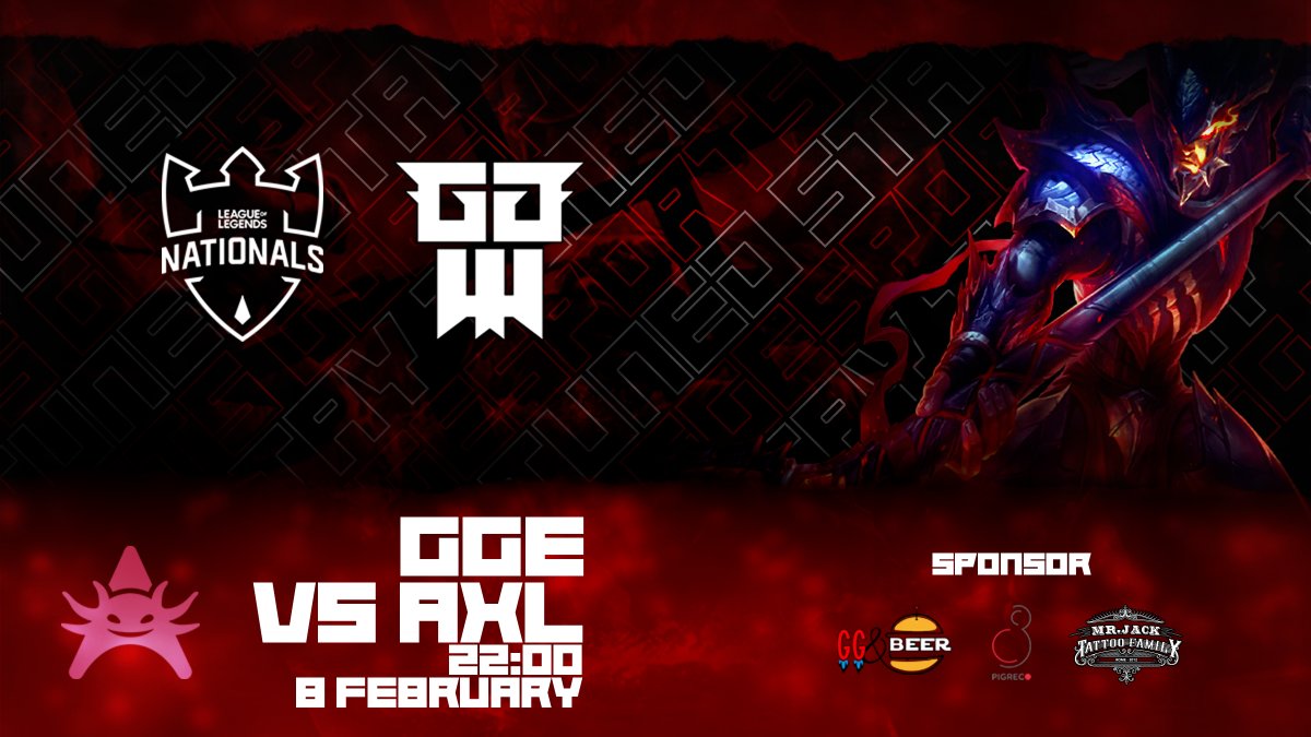 GGEsportsIT's tweet photo. Tonight we're sorry to announce we'll have to hurt an endangered species, sorry WWF👀

@GGEsportsIT 🆚 @Axolotl_Esports | 10PM ⏲️

#READYTOFIGHT at #PGNATS 🐉

@PGEsportsIT #PGESPORTS
#GGESPORTS https://t.co/C59PS4Pnkc