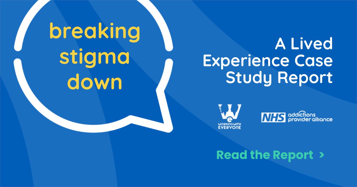 NHS Addictions Provider Alliance (@nhs_apa) on Twitter photo The lived experience case study report, 'Breaking Stigma Down' is available on our new #StigmaKills webpage. It includes case studies from service users who have experienced #stigma due to their #addiction.
zurl.co/kWIH
#SeeThePersonHearTheirStory The lived experience case study report, 'Breaking Stigma Down' is available on our new #StigmaKills webpage. It includes case studies from service users who have experienced #stigma due to their #addiction.
zurl.co/kWIH
#SeeThePersonHearTheirStory