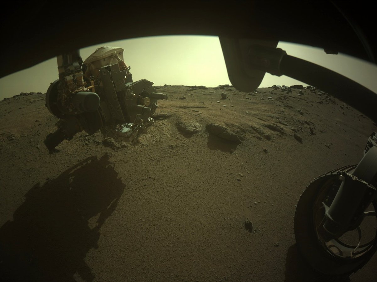 fredHeller1's tweet photo. abrading bit on ! #Rimplas
NASA's Mars Perseverance rover acquired this image of the area in front of it using its onboard Front Right Hazard Avoidance Camera A.
#SamplingMars
This image was acquired on Feb. 8, 2022 (Sol 345) at the local mean solar time of 14:21:19. https://t.co/P4WnzWv3Yg
