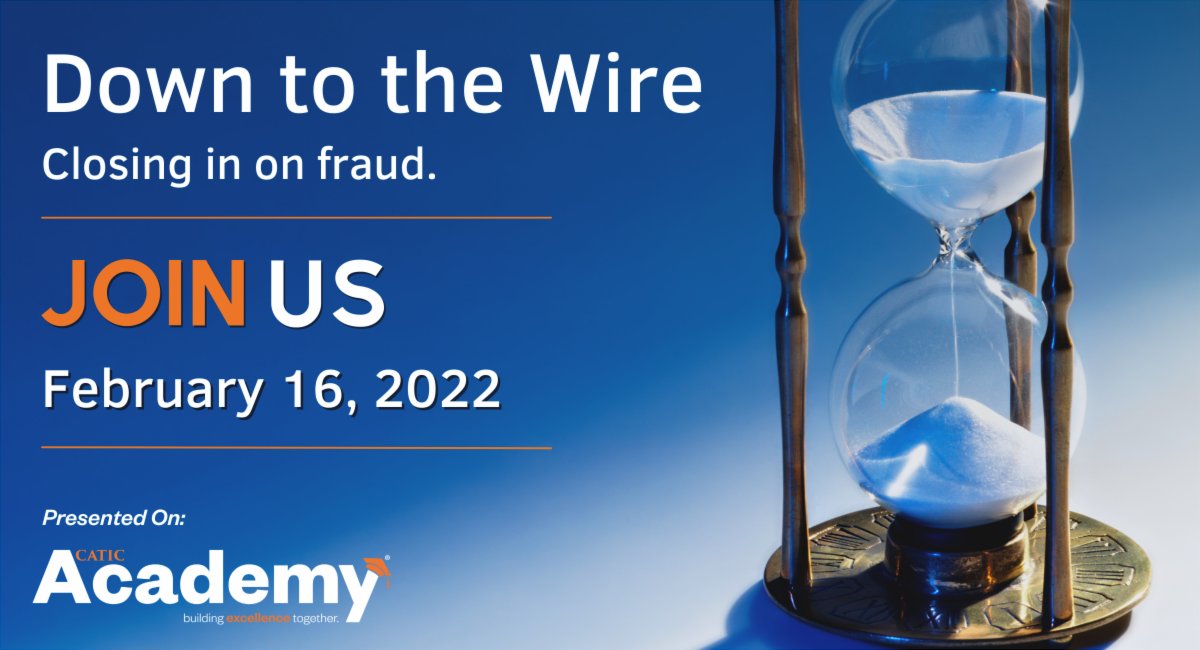 catictitle's tweet photo. Join us Wednesday, February 16th for our latest Wire Fraud talk. This session is hosted by Holly Mendez and CertifID Co-Founder, Thomas Cronkright II with special guest Stephen Dougherty, a Financial Fraud Investigator for the US Secret Service. 
Register: https://t.co/SQKRXQUy3S https://t.co/8YeCyZIenL