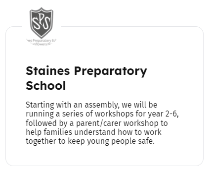 StainesPrepDigi's tweet photo. #StainesPrep are proud to support @SID2022. We are holding a series of workshops by @openviewed. Look out for the fun activities this week exploring respect and relationships during online gaming.
#StainesPrepDigitalLearning #TheStainesPrepWay @SaferInternetDay https://t.co/xyJmSmoRxT
